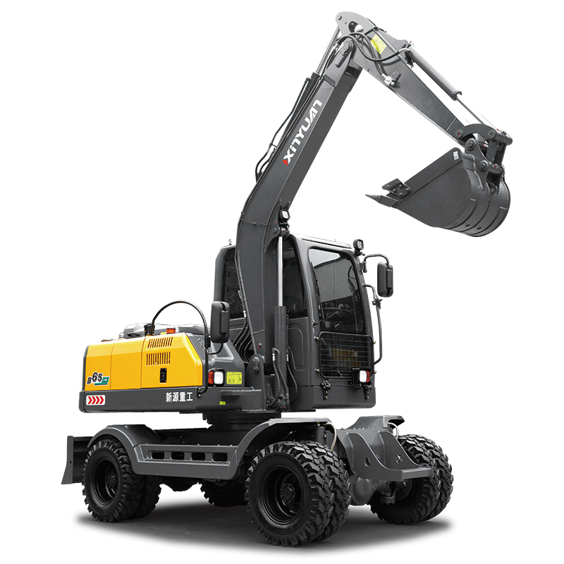 Prix de vente de la mini-pelle sur pneus de 6 tonnes xinyuan b65 excavator